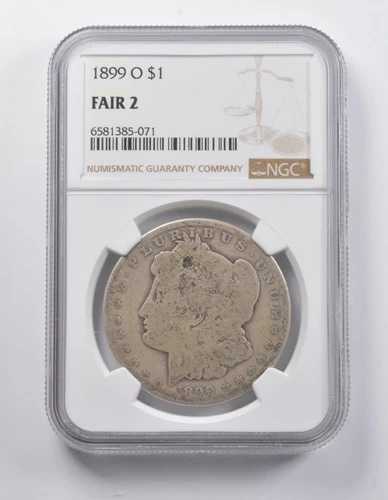 フェア 2 1899-O モルガン銀貨 NGC *6915