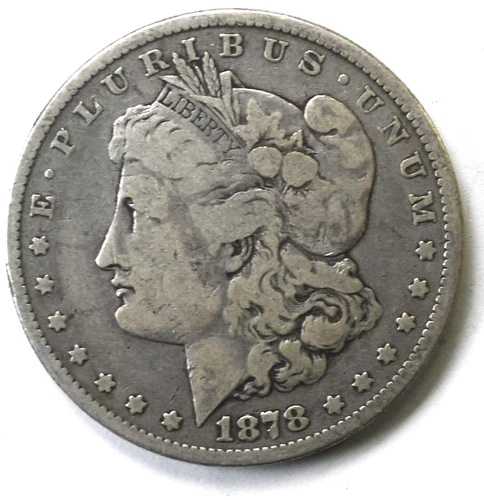 1878年 モルガン銀貨 1ドル フィラデルフィア レア 8TF VAM 14.15