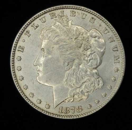 1878年 8TF モルガン銀貨、VAM 18、「ダブルデート」ロット番号895