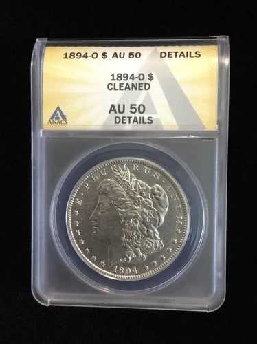 1894 O モルガン銀貨 AU 50 **詳細** **クリーニング済み**