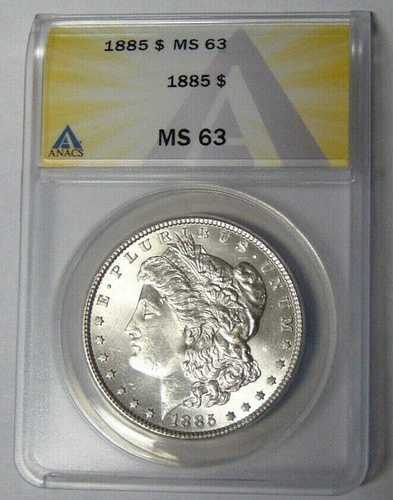 ANACS MS63 1885年 モルガン銀貨 フィラデルフィア造幣局 #7240921