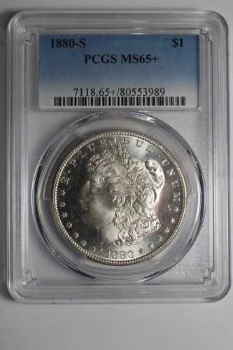 1880年 S モーガン銀貨 MS65 PCGS #989