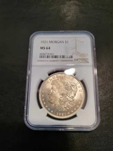 1921年 モルガン銀貨 1ドル MS64 NGC フィラデルフィアブリリアント 未流通