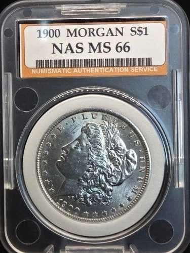 1900年モルガン銀貨 - NASミントステート66世紀末のエレガンス