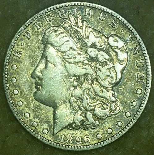 1896-S モルガン銀貨 - セミキーデート/MM - VF - 送料無料（保険付き）