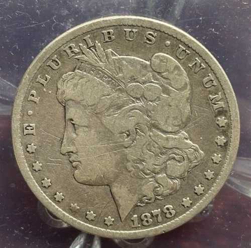 1878-CC 1ドルモルガン銀貨 ファインF カーソンシティ造幣局