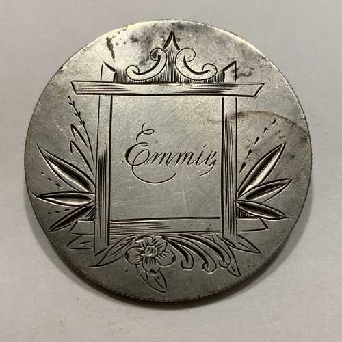 1885年モルガン銀貨ラブトークン「エミー」ネームフレーム/花飾り 67,155円