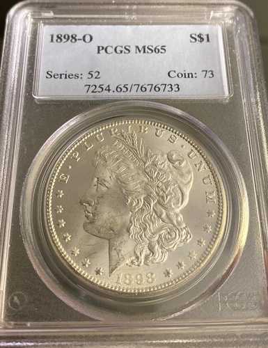 1898-O モルガン銀貨 - PCGS MS65