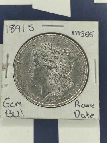 1891-S モーガン銀貨、プルーフ状、Gem BU++ PL