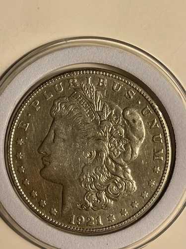 1921-S モーガン ドル US シルバー ドル: コイン 2 枚。