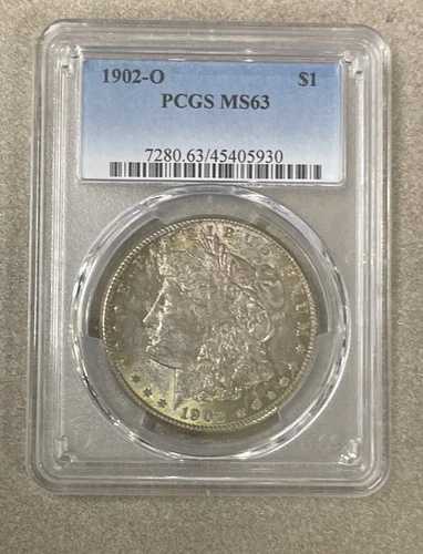 1902-O モルガン銀貨 1ドル PCGS MS 63 トーン 67,155円
