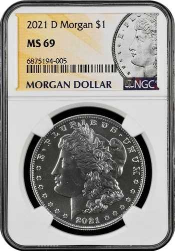 2021 D モルガン・ダラー NGC MS69