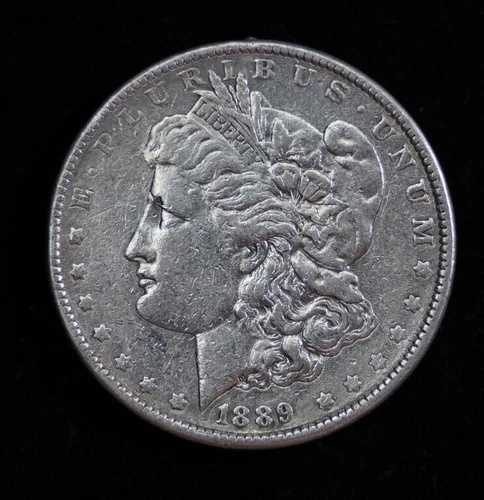 1889年 自由の女神銀貨 モルガンドル アメリカ史 90% WOW!! C1095