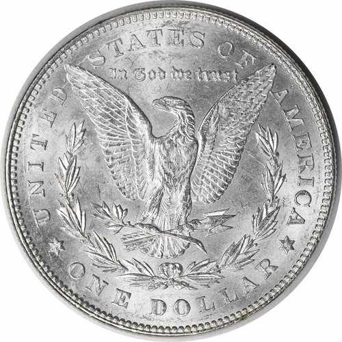 1878年モルガン銀貨7TF裏面、1878年チョイスBU未認定#147