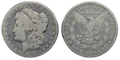 1890 CC モルガン銀貨