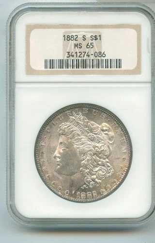 1882年 S モルガン・ダラー NGC MS65 銀貨 - RK515｜WORLD RESOURCE【QUEEN店】