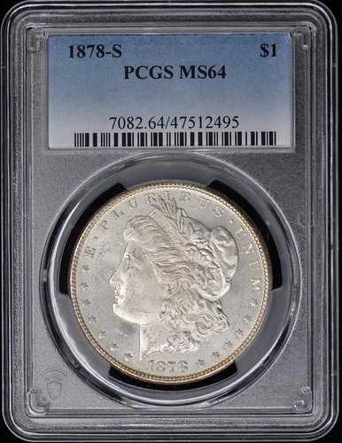 1878-S 1ドル モルガン・ダラー PCGS MS64|WORLD RESOURCE【QUEEN店】