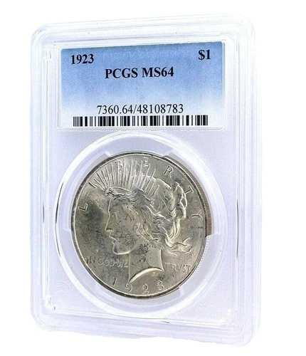 1923年P $1 PCGS MS64 ピースシルバードル HGC55｜WORLD RESOURCE【QUEEN店】