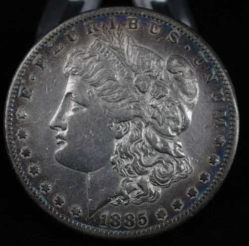 1885年 S モルガン銀貨 $1 AU - タフダーデート セミキー 90% サンフランシスコ｜WORLD RESOURCE【QUEEN店】 68,365円