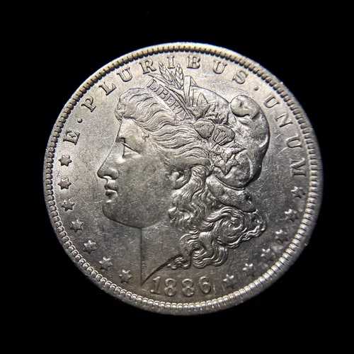 1886 O モルガン銀貨 AU セミキーデイト S$1