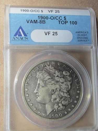 1900-O/CC 1ドルモルガン・ダラー - トップ100 VAM-8B VF 25