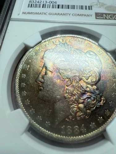 1884-o Ms63 ゴールデンピンクトーントナーモルガンシルバードル $1 NGC｜WORLD RESOURCE【QUEEN店】