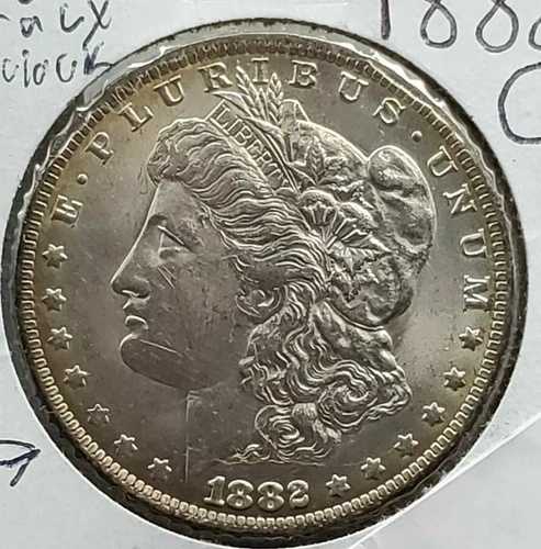 1882 O モーガン シルバー ダラー バラエティコイン AVG BU UNC VAM-17A クラッシュダイ＆クラック