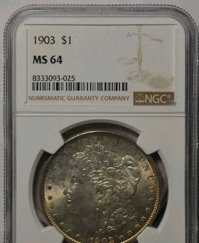 1903 年モーガン シルバー ドル、NGC MS-64、すごい!｜WORLD RESOURCE【QUEEN店】