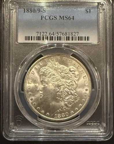 1880/9-S モルガン銀貨 MS64 PCGS (11743)