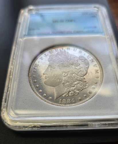 1884-O モルガン銀貨 CHOICE BU PL/DMPL (VAM)、送料無料、#023100042