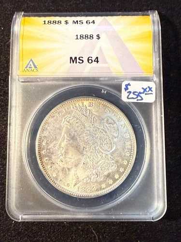1888年 モルガン・ダラー ANACS MS 64
