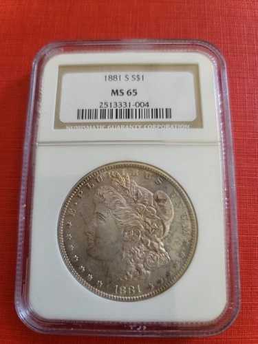 MS65 1881-S モーガン銀貨 - グレードNGC *368