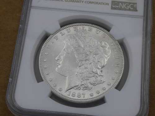 1887年モルガン銀貨 - NGCによるグレードMS 64｜WORLD RESOURCE【QUEEN店】 68,365円