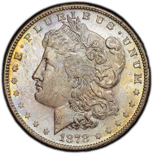 PCGS MS64 1878 S モルガンドル トーン サンフランシスコ