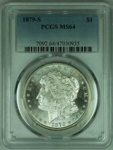 1879-S モルガン銀貨 セミプルーフ PCGS MS-64 (35M)