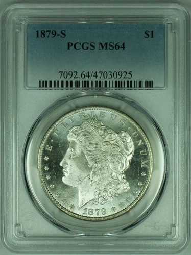 1879-S モルガン銀貨 セミプルーフ PCGS MS-64 (35C)