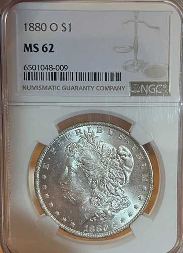 1880-O NGC MS62 モルガン銀貨