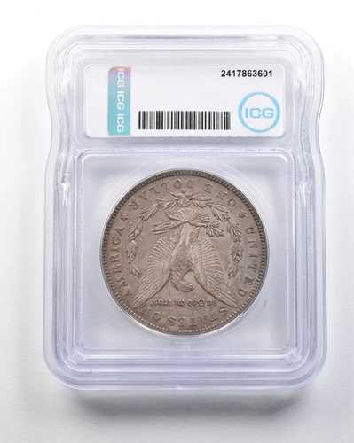 1888-S モーガン銀貨 ミントエラー再刻印 ミントマーク EF45 ICG *1610