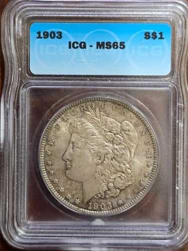 1903-P モルガン銀貨 - ICG MS65