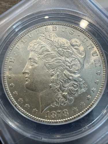 1878年 7tf モルガン銀貨 MS61 275ドル相当 L942