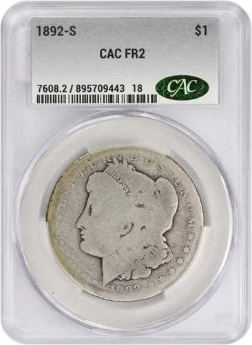 1892-S モルガン銀貨 FR02 CACG 70,180円
