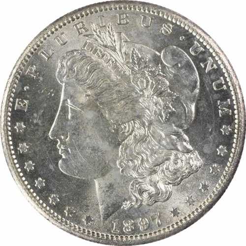 1897-S モルガン銀貨 チョイス BU 未認定 #234｜WORLD RESOURCE【QUEEN店】