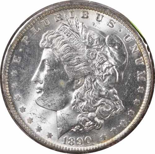 1890-O VAM 10 モルガン シルバー ダラー コメット チョイス BU 未認定 #111 70,180円