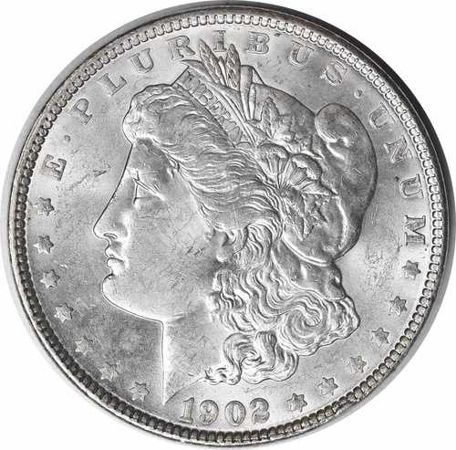 1902年 モルガン銀貨 チョイス BU 未認定 #1157