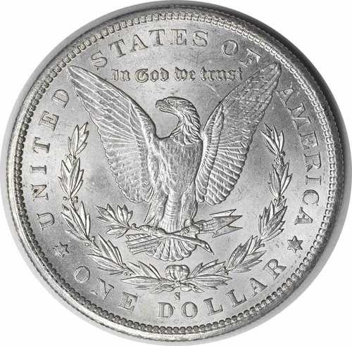 1897-S モルガン銀貨 チョイス BU 未認定 #864