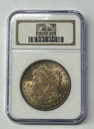 1883年 モルガン・ダラー NGC MS 65