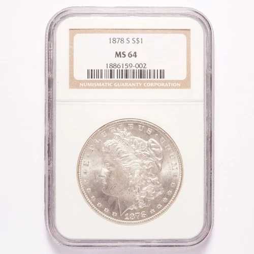 1878-S モルガン銀貨 NGC MS64 70,180円