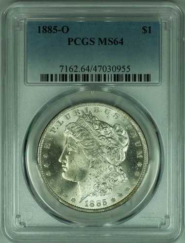 1885-O モルガン銀貨 PCGS MS-64 (39D)