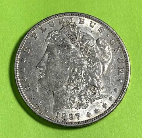 1897-O モルガン銀貨 ナイス AU - 希少