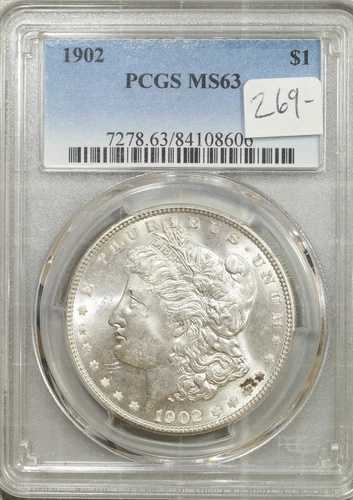 1902年 モルガン銀貨 PCGS MS 63 UNC #8606
